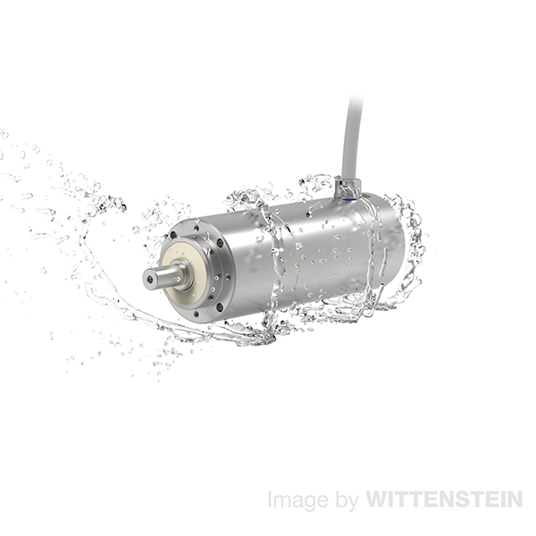 rostfri servomotor hygienisk design